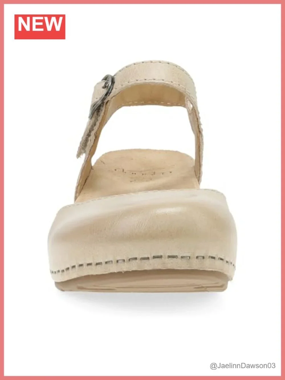Dansko Tiffani Women's Leather Wedge Sandals Hook & Loop Adjustable Slingback